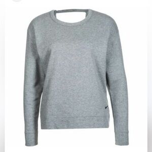 Nike DRI-Fit Gray Crew Neck Sweater Soft Knit Relaxed Fit